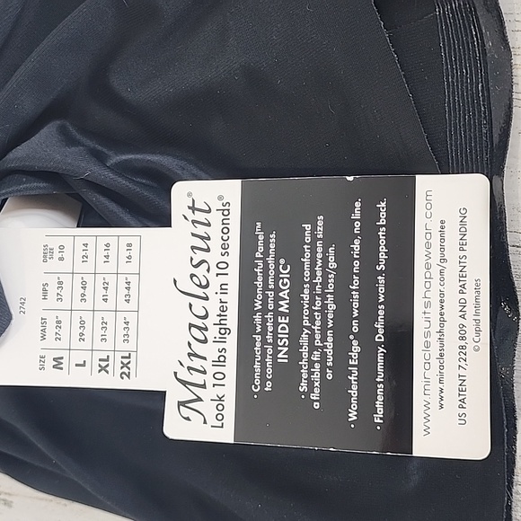 Miraclesuit black extra firm control Real Smooth waist cincher Size 2XL NEW - Picture 5 of 5